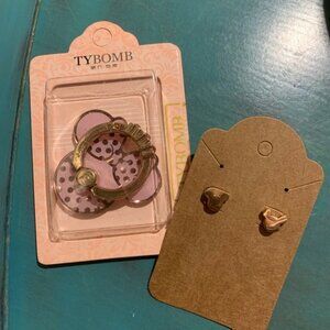 3/$15 Minnie Mouse Phone Ring Stand and Earrings